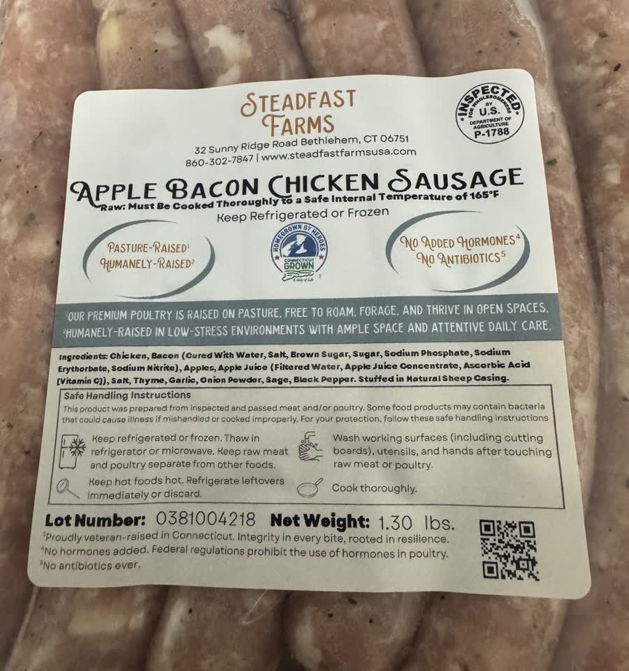Our own label. The ingredient list is the argument, and it is printed on every pack.