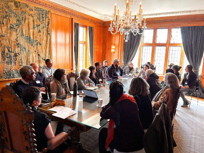 Steadfast Farms team at agricultural networking event