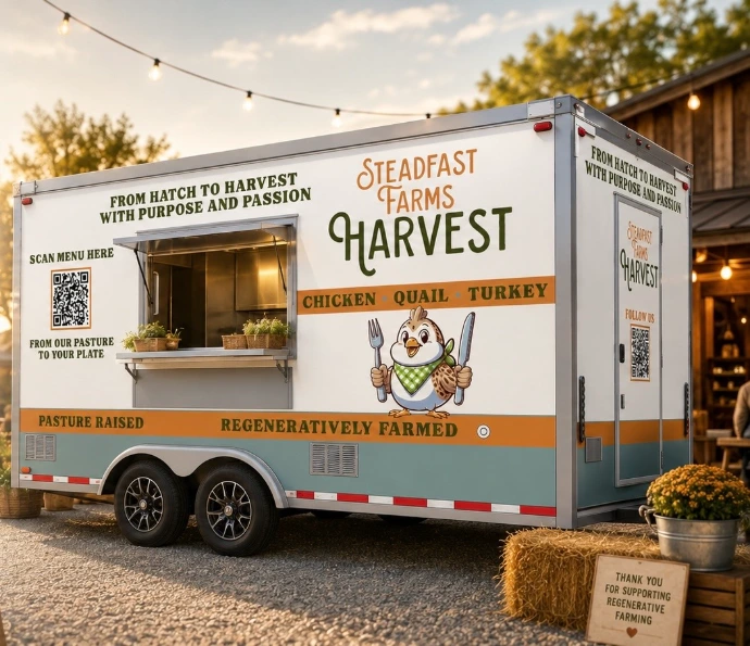 Steadfast Farms Harvest Food Trailer